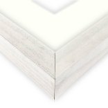 Whitewash Frame & Ivory Mat 