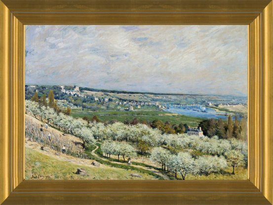 Art Prints of The Terrace at Saint Germain, Spring by Alfred Sisley