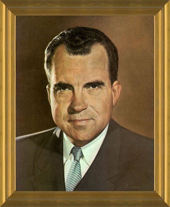 Richard Nixon Portrait w/ Facsimile Autograph 8 x 10 Photo Photograph Picture 