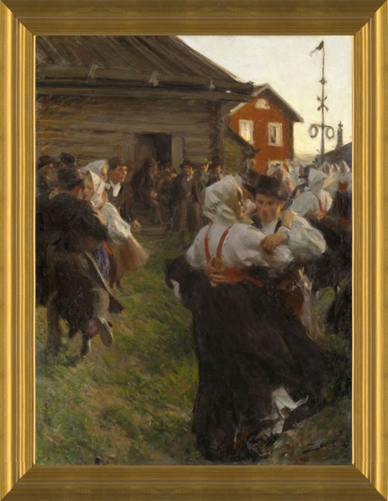 アート・デザイン・音楽 Anders Zorn Art Prints of Midsummer Dance by Anders Zorn