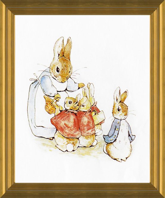 Beatrix Potter Tale Of Peter Rabbit Mrs Rabbit British Childrens Book  Illustrations Cool Wall Decor Art Print Poster 12x18