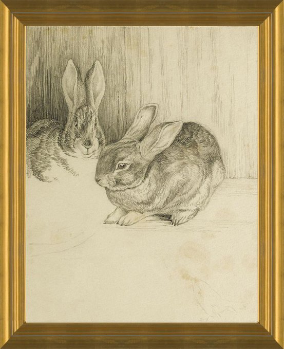 Page 84 of The Tale of the Flopsy Bunnies; Beatrix Potter - Framed