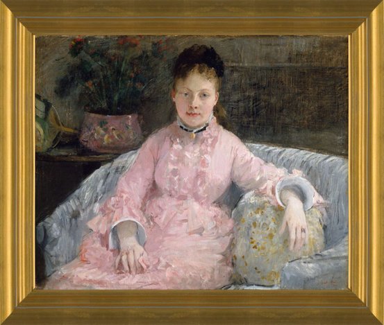 berthe morisot the pink dress Art Prints of The Pink Dress by Berthe Morisot