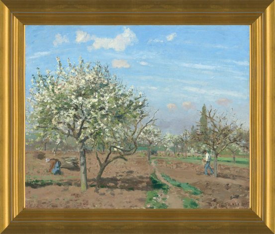 Art Prints of Orchard in Bloom, Louveciennes by Camille Pissarro