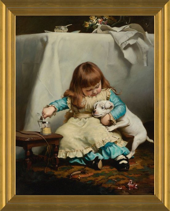 Art Prints of Once Bit, Twice Shy by Charles Burton Barber