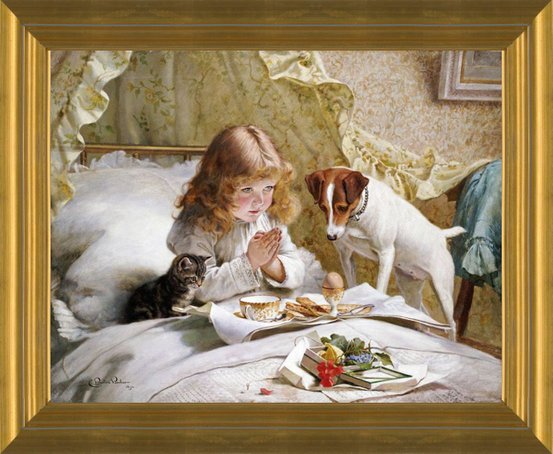 Suspense by Charles Burton Barber Fine Art Print