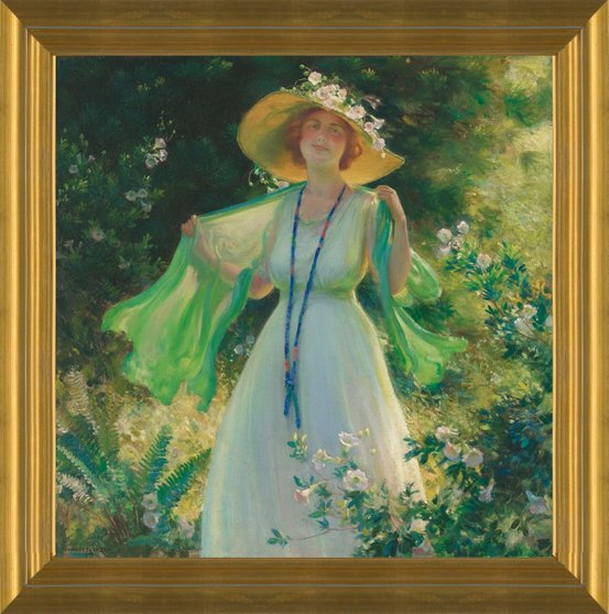 Art Prints of Path of Flowers by Charles Courtney Curran