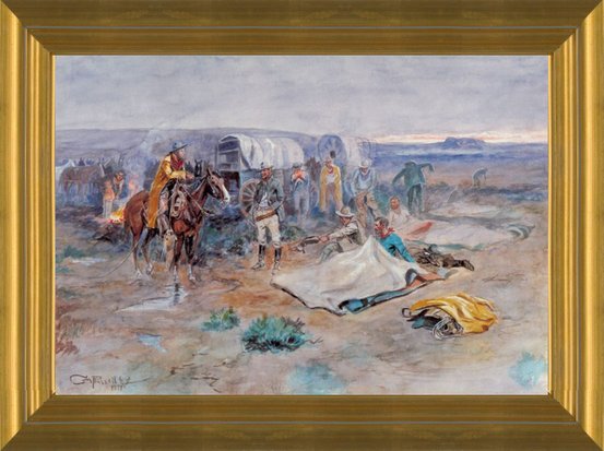 Art Prints of Calling the Horses or Get Your Ropes, 1899 by Charles Marion Russell
