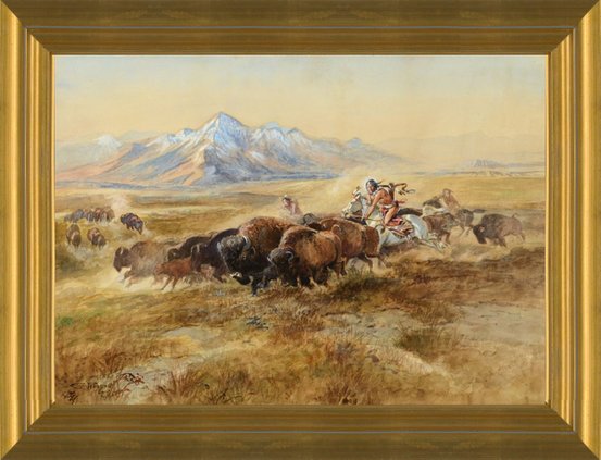 Art Prints of Buffalo Hunt, No. 27, 1900 by Charles Marion Russell