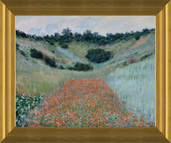 Art Prints of Poppy Field in a Hollow near Giverny by Claude Monet