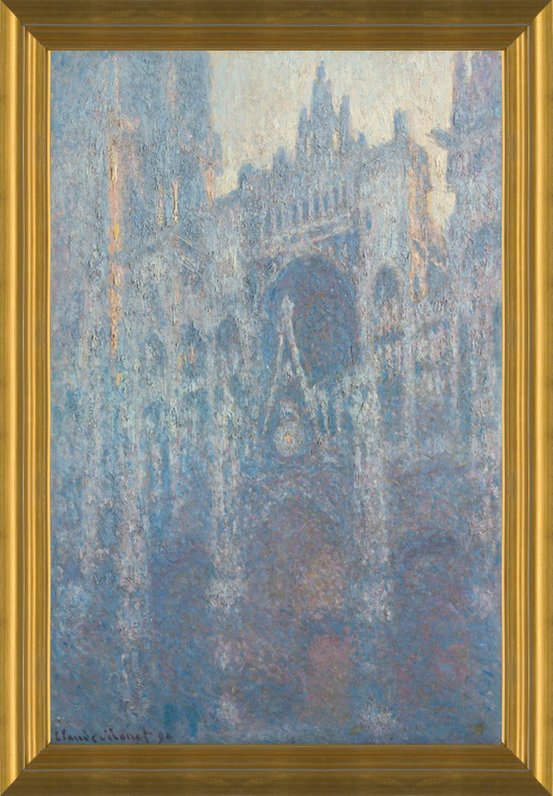 Art Prints of The Portal of Rouen Cathedral in Morning Light by