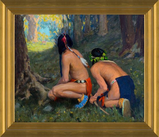 Art Prints of Surprised by Eanger Irving Couse