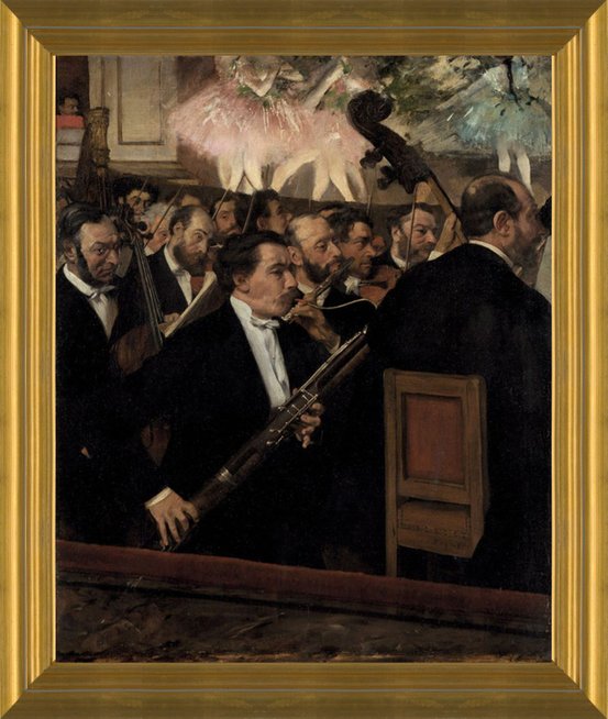 Degas Orchestral Design Canvas Print Picture Painting Frame Home Furnishings 
