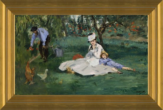 Art Prints of The Monet Family in their Garden at Argenteuil by
