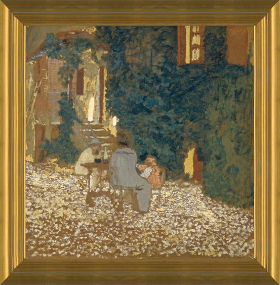 Art Prints of Repast in the Garden by Edouard Vuillard