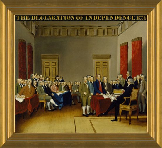 the declaration of independence in print