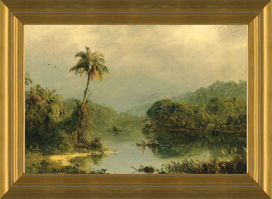 tropical landscape art