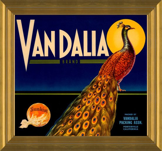 Art Prints of 007 Vandalla Brand, Fruit Crate Labels