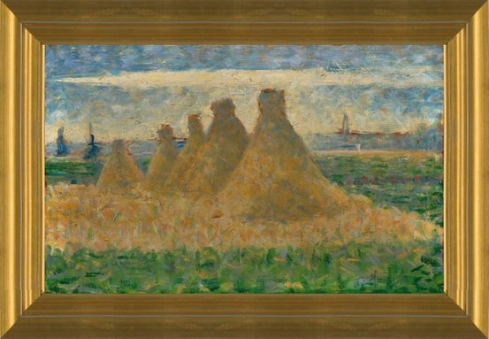 Art Prints of Haystacks, 1882 by Georges Seurat