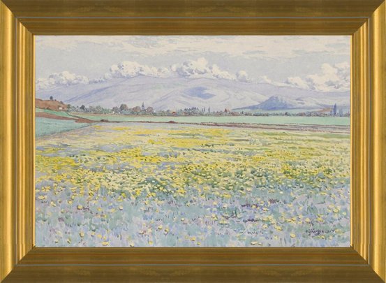 Flower Field Art Print / Wild Flower Art Print / Mountain