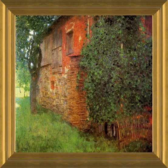 GUSTAV KLIMT FARMHOUSE IN CHAMBER IN ATTERSEE OLD ART PAINTING PRINT 1098OM 