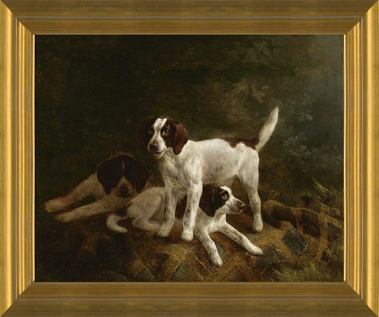 Art Prints of Playtime for Puppies by Henriette Ronner Knip
