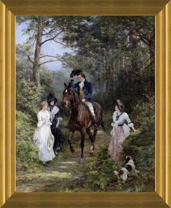 Art Prints of The Meeting in the Forest by Heywood Hardy