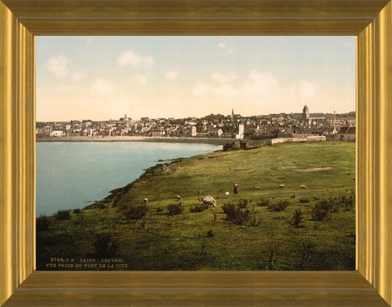 Art Prints of View from the Fort St. Servan, Pyrenees, France (387575)