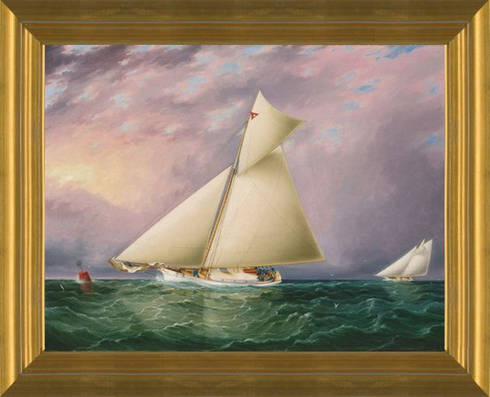Art Prints of Yacht Race in New York Harbor by James Buttersworth