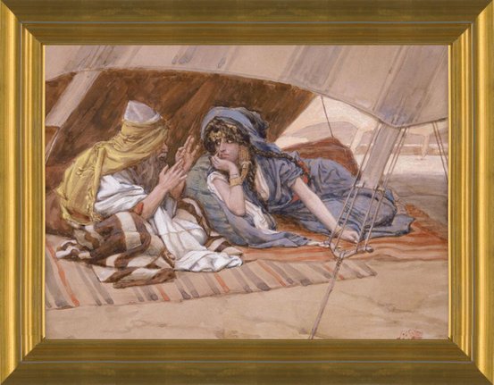 Art Prints of Abrams Counsel to Sarai by James Jacques Joseph Tissot