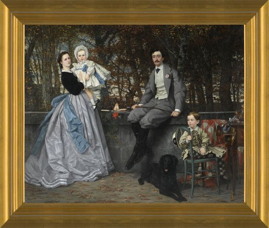 Marquis and Marchioness of Miramon by James Jacques Joseph Tissot Fine Art Print