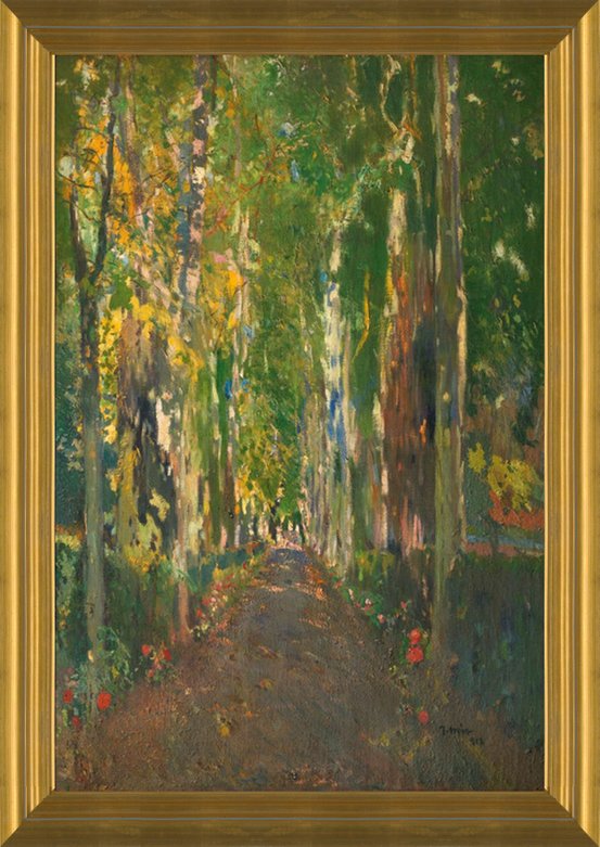 Art Prints of The Path to Casa Guell by Joaquim Mir