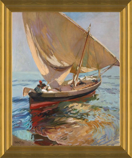 ARTCANVAS Setting Out to Sea - Valencia by Joaquin Sorolla y Bastida Canvas Art cheapest Print