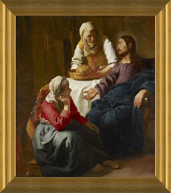 Art Prints of Christ in the House of Martha and Mary by Johannes Vermeer