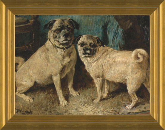 Pug art clearance prints