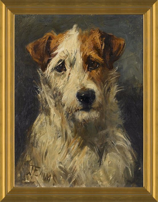 FOX TERRIER BATHROOM picture dog ART PRINT poster 8x10  gift new 