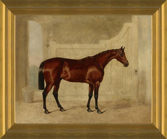 A Bay Horse in a Stable by John Frederick Herring | Fine Art Print