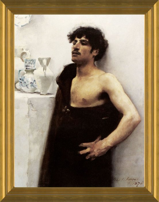 Art of Study of a Male Model by John Singer Sargent