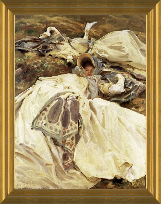 princess polly baby blue dress Art Prints of Two Girls in White Dresses by John Singer Sargent