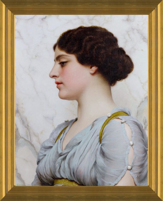 John William Godward Gold Ornate Frame museum Art outlet Print