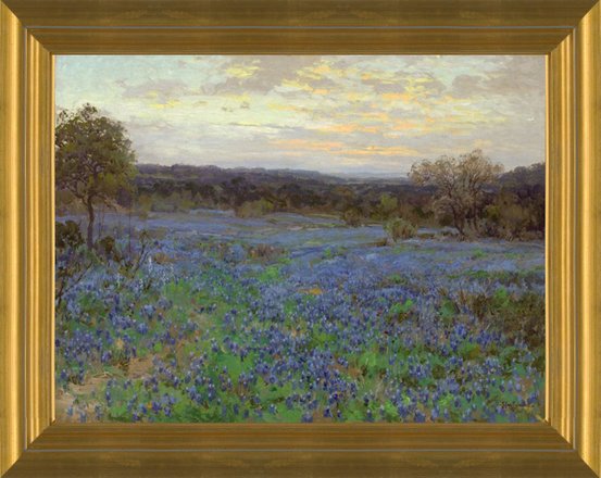 Art Prints Of Field Of Bluebonnets At Sunset By Julian Onderdonk