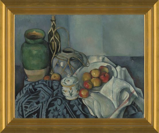 Art Prints of Still Life with Apples by Paul Cezanne