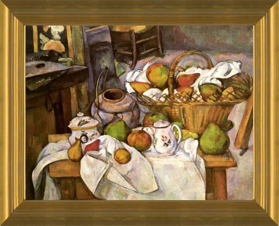 Milk and Cookies Kitchen Oil Painting Archival Giclee Print Poster Wall Art