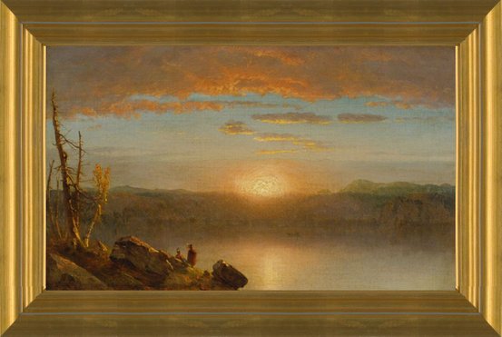 Art Prints of Indians at Sunset by Sanford Robinson Gifford