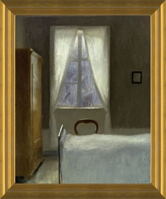 [レア] Hammershoi Art Prints of Interior, 1890 by Hammershoi