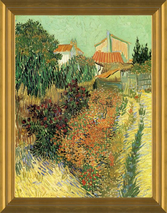 Art Prints Of Garden With Flowers No, Vincent Van Gogh Garden