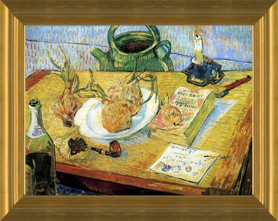 Plate with Onions and Other Objects by Vincent Van Gogh | Fine Art Print