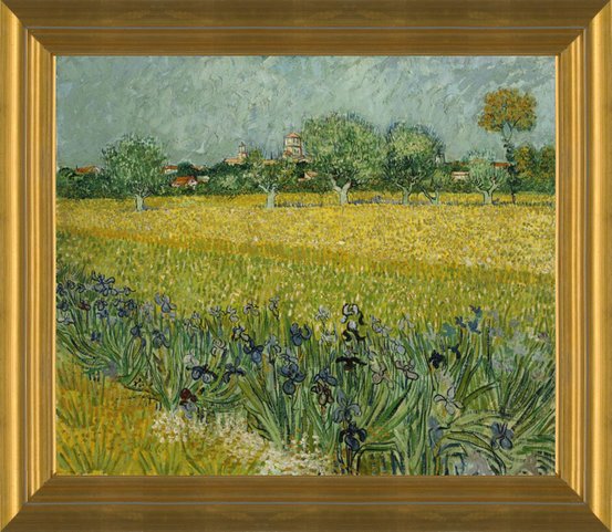 Art Prints of Field with Flowers near Arles by Van Gogh