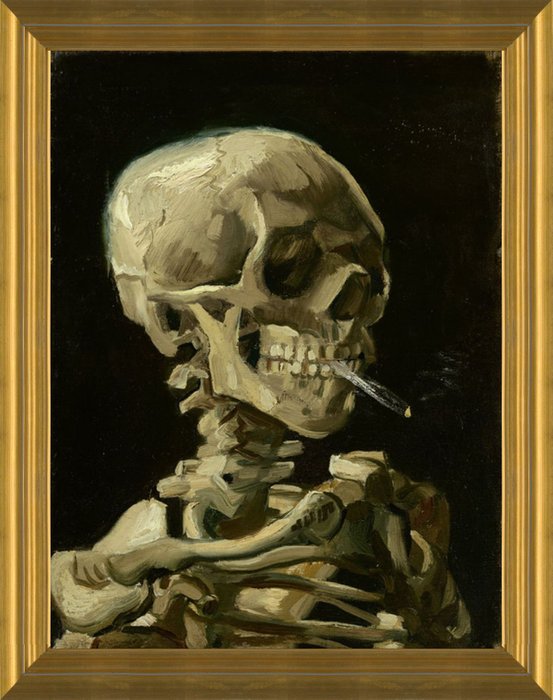 van gogh skeleton