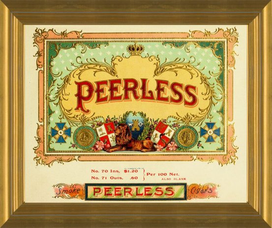 art prints of peerless cigars vintage cigar label